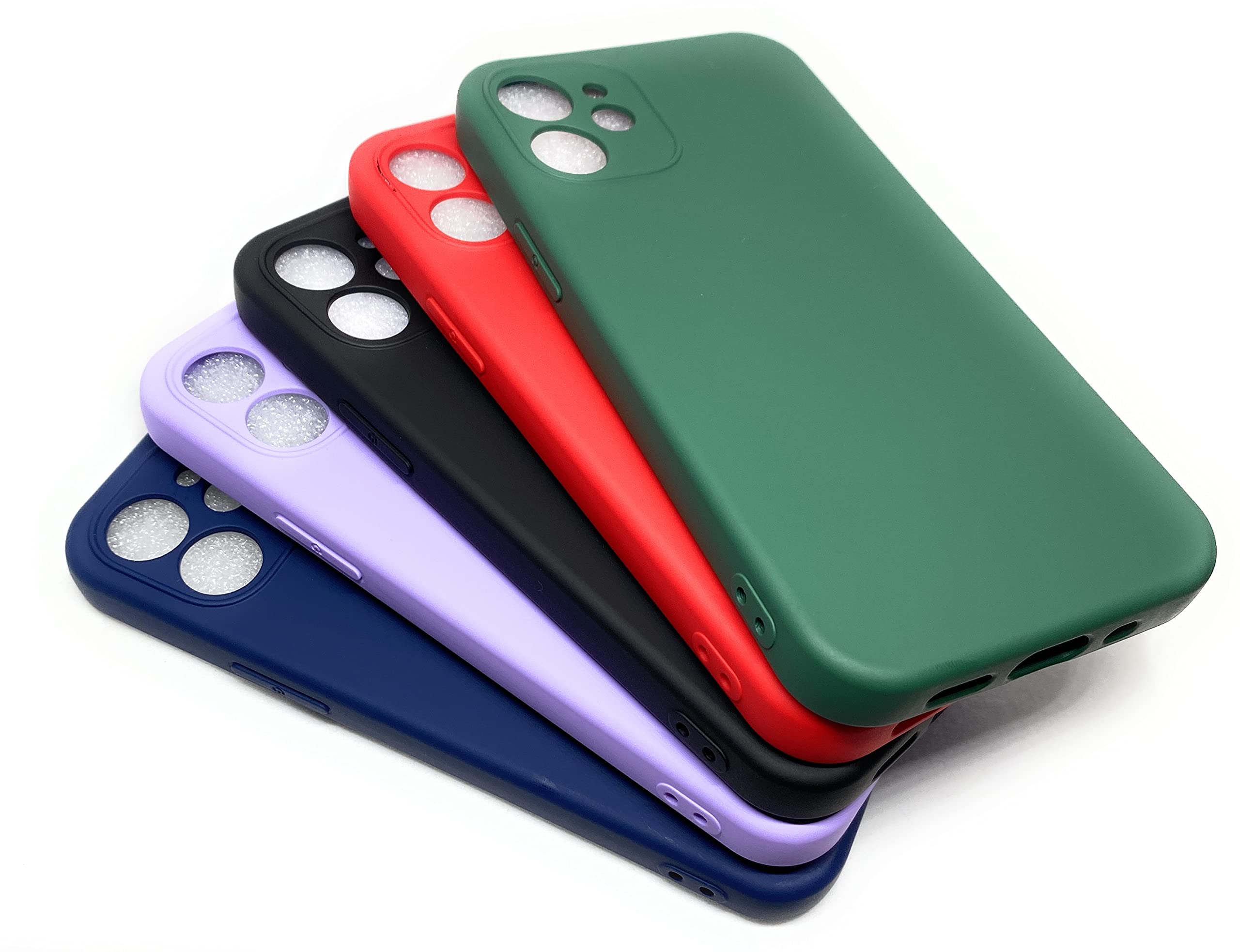 Aim TechiPhone 12 Mini Original Silicone Case Shockproof Bumper Back Cover Skin (Black)