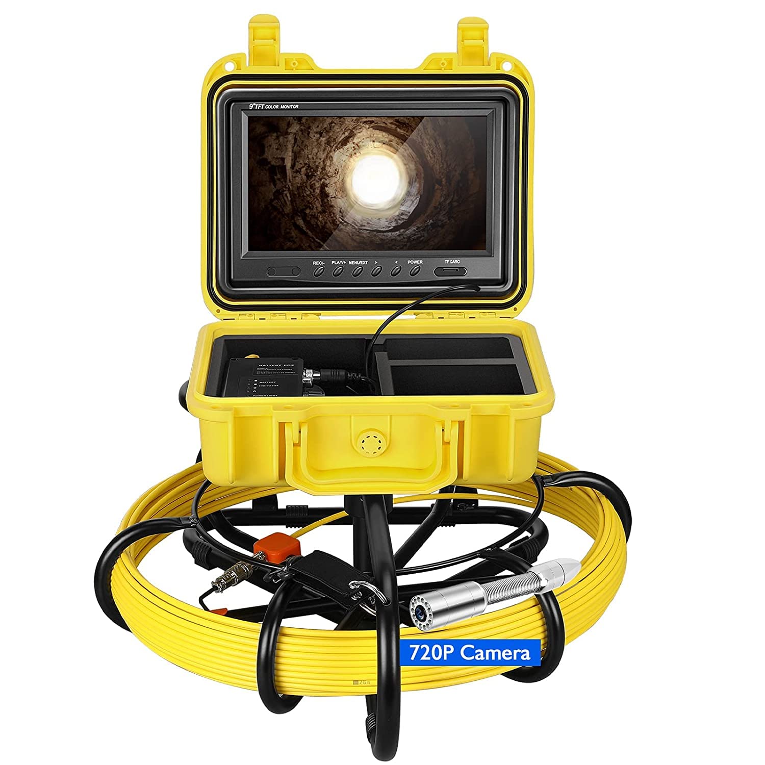Sewer Camera 9 inch(Yellow)