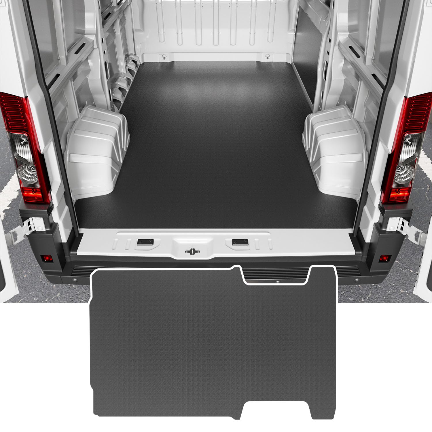Photo 1 of powoq 136''WB Cargo Mat Compatible with 2014-2025 Dodge Ram ProMaster Trunk Mat Long Series Vans Only Cargo Liner TPE Trunk Liner Replacement for 2014-2025 Dodge Ram ProMaster Accessories