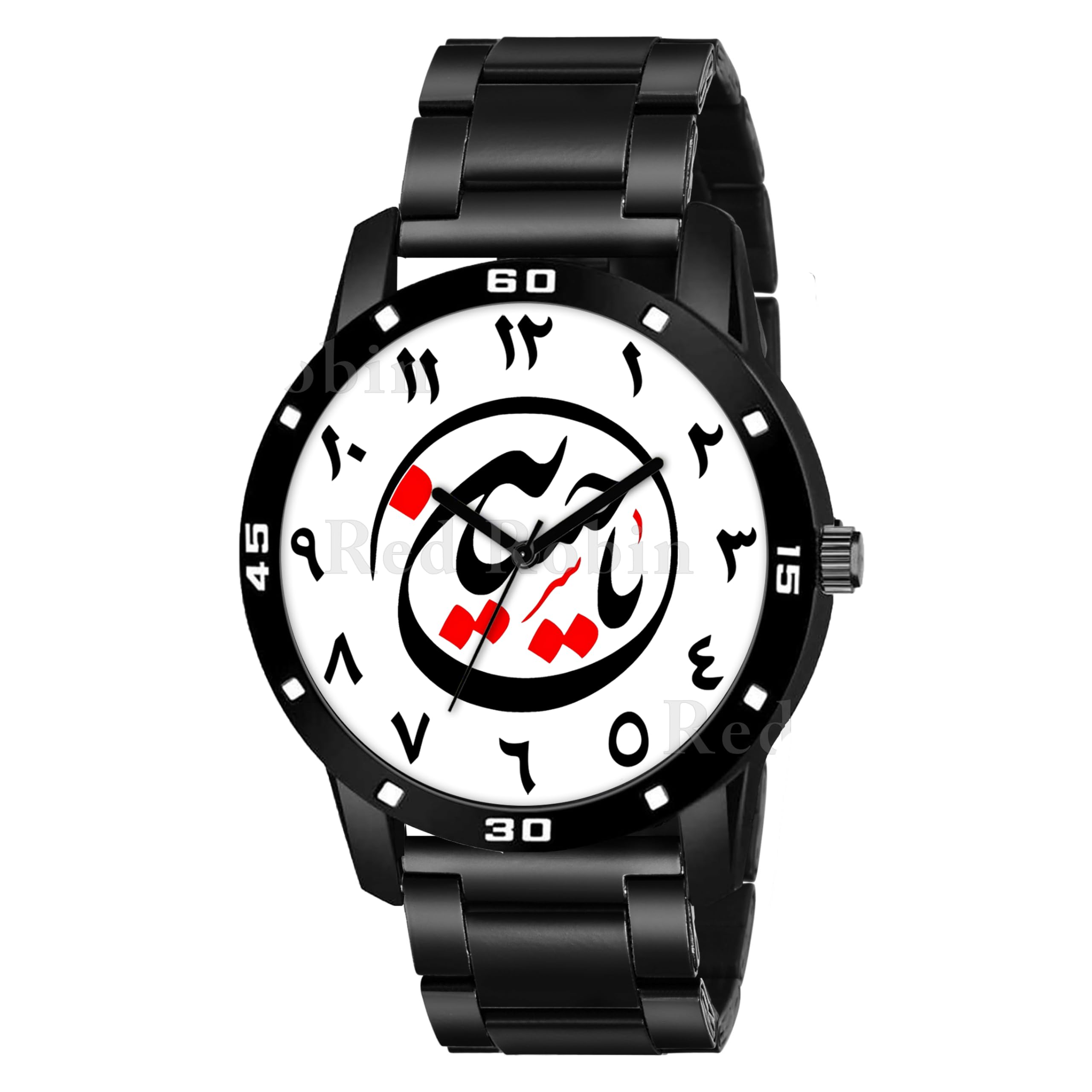 Talgo Analog YA Hussain Design White Dial Stylish Black Silicone Strap Wrist Watch for Muslim Men and Boys, Pack of 1 - YA-Hussain-AVO-BLK-CDBLK (B0CSWTP3GF) Amazon Price History, Amazon Price Tracker