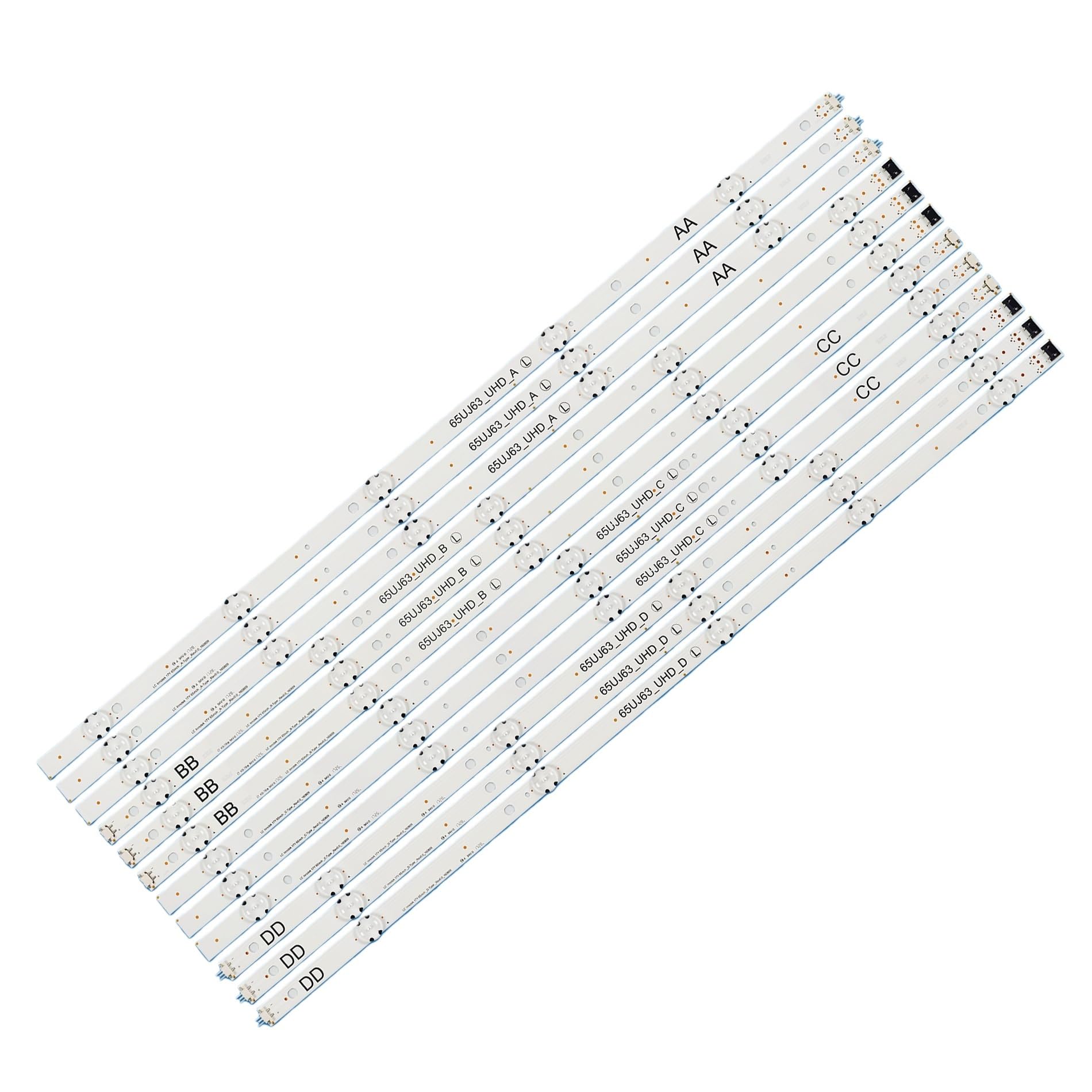 Bande Lumineuse Tv Lot 12 Bandes Rétroéclairage LED Pour Écrans 65UJ6300 65UJ630V 65UJ634V 65UJ5500 65UK6100 17Y 65 Pouces Type A SSC 65UJ63 UHD B D