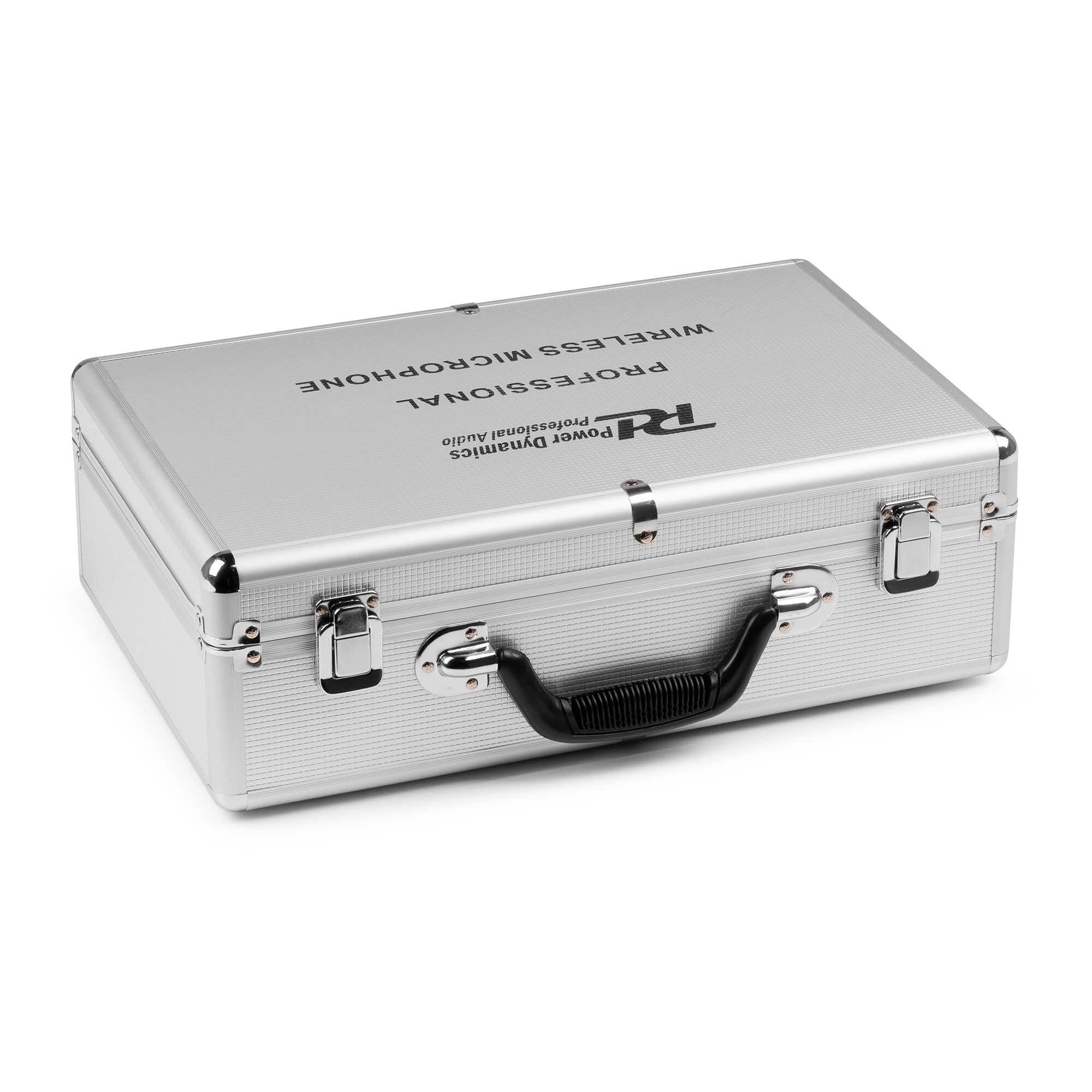 Power Dynamics PD522B - Sistema microfonía UHF Profesional con 2 petacas, Diadema y Solapa, 100 Canales, Receptor con Salida XLR, baterías Recargables, Montaje en Rack, sin Licencia