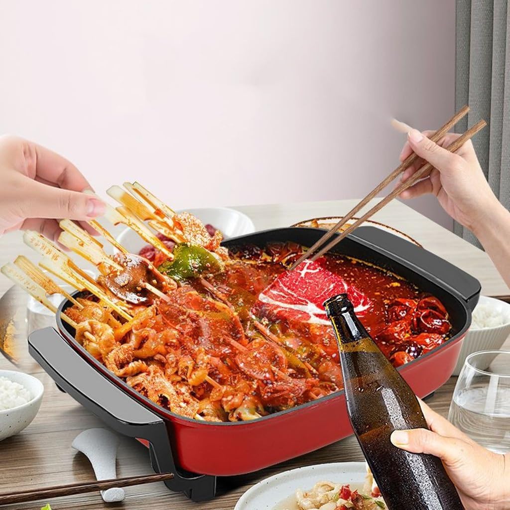 Electric Wok Electric Hot Pot Frying Pan Large Capacity Home Student Dormitory Cooking