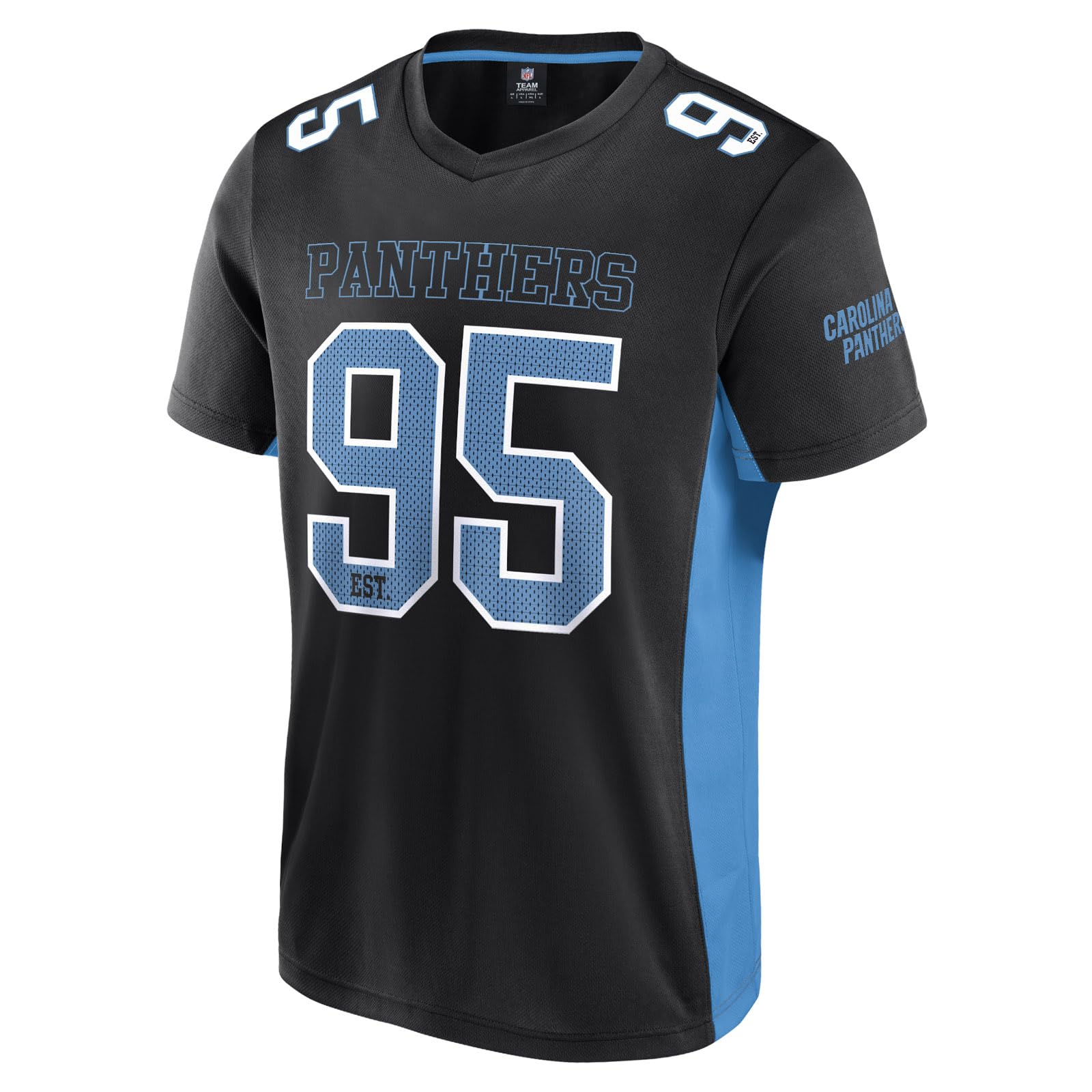 Fanatics Unisex Black Nfl Carolina Panthers Core Foundation Top Polymesh Shirt Xxl