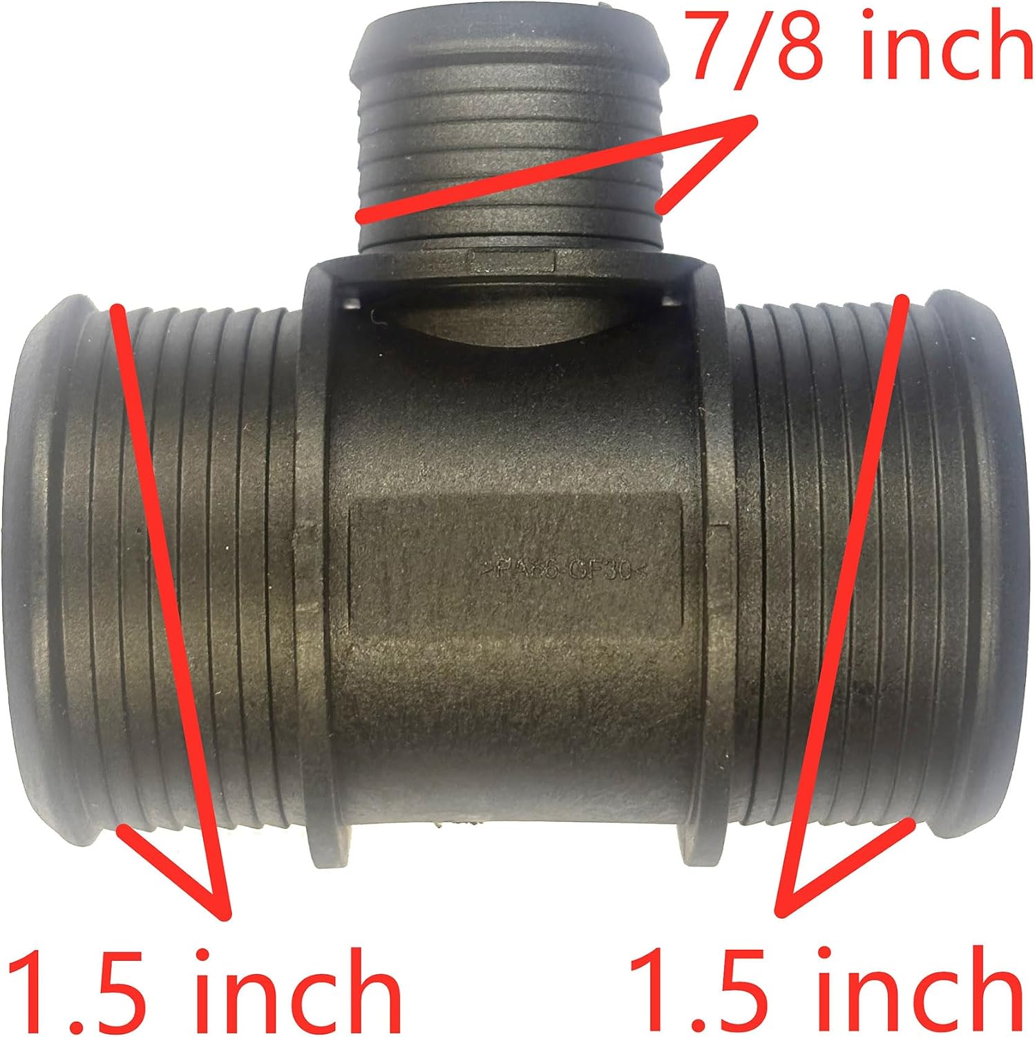 1.5" x 1.5" x 7/8", Coolant Hose Connector Tee for BMW, X3, X5, X1, 5 Series, 3 Series, X7, Audi, VW, Mercedes-Ben Engine Cooling System Water Pipe Fitting,Radiator Water Pipe 3-Way for B48 Engine