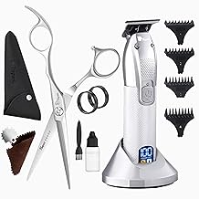 6 Inch Professional Hair Cutting Scissors, Thinning Teeth Scissors For Salon And Hoe Use, Adult Haircutting Shears, Available In Green Or Red | SHEIN EUQS - View #9