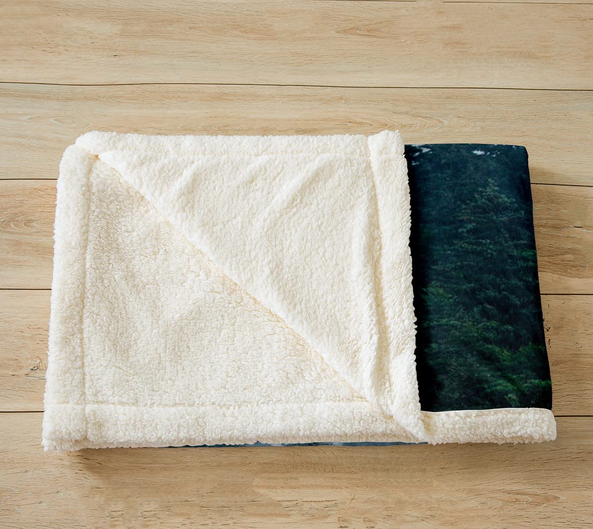 Smoky Mountain Sherpa Coperta in pile naturale per bambini, ragazzi, ragazze, nebbioso, coperta in microfibra sfocata coperta per divano letto, regina, 200 x 90 cm