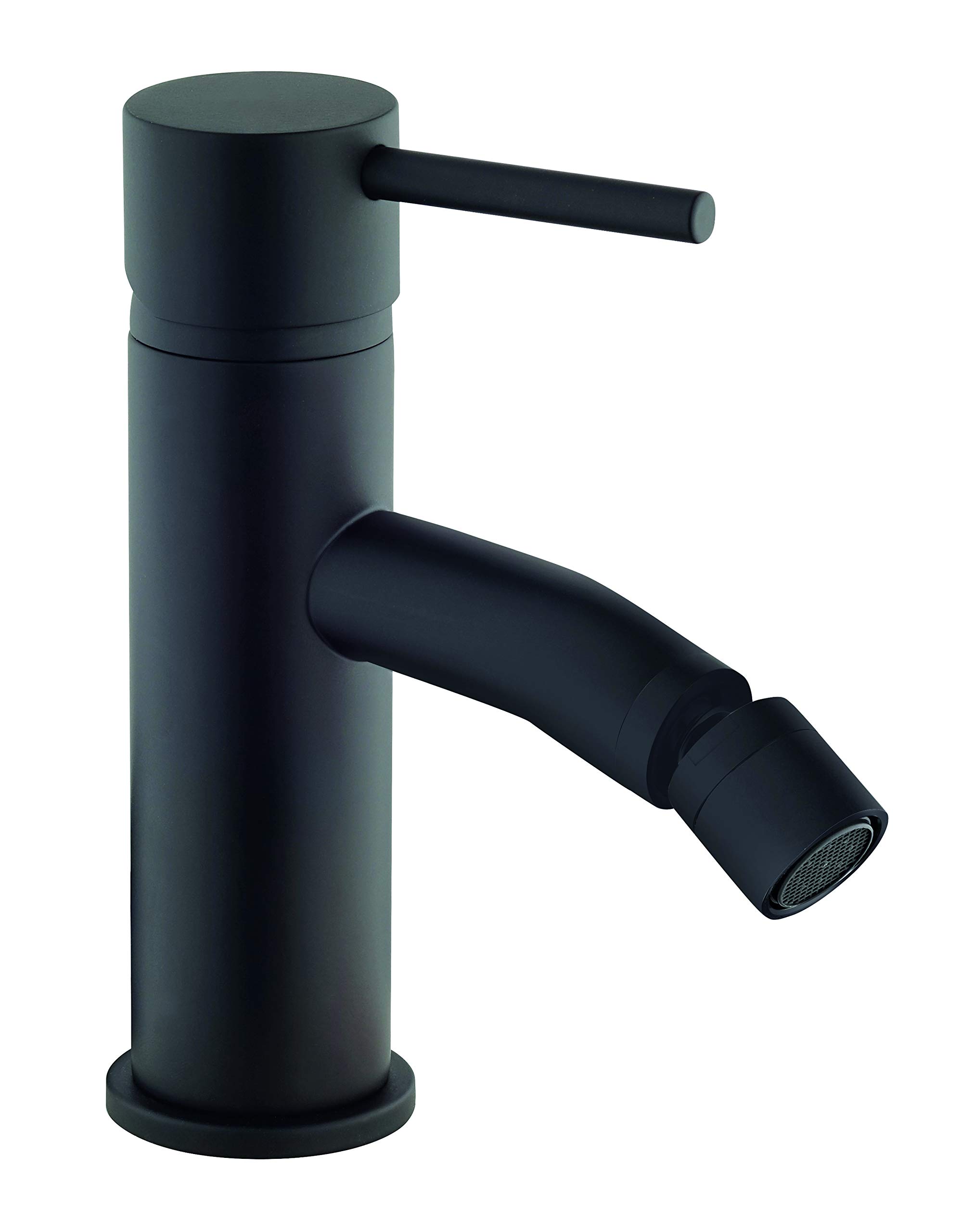 Paini - Diana Rubinetto Miscelatore Bagno Monocomando per Bidet in Ottone, Finiture Nere e Opache, Design accattivante, Interamente Prodotto e Lavorato in Italia