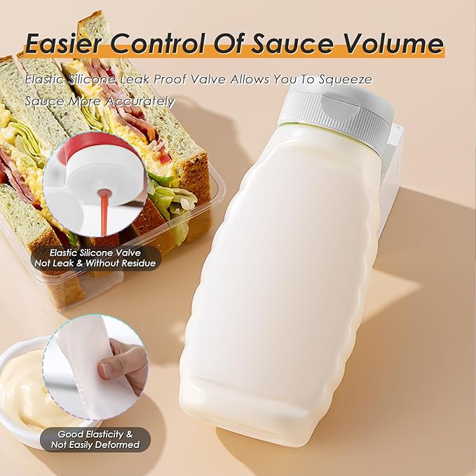 Botellas Dosificadoras para Salsas 14oz 3 Piezas BPA Libre miniatura 4