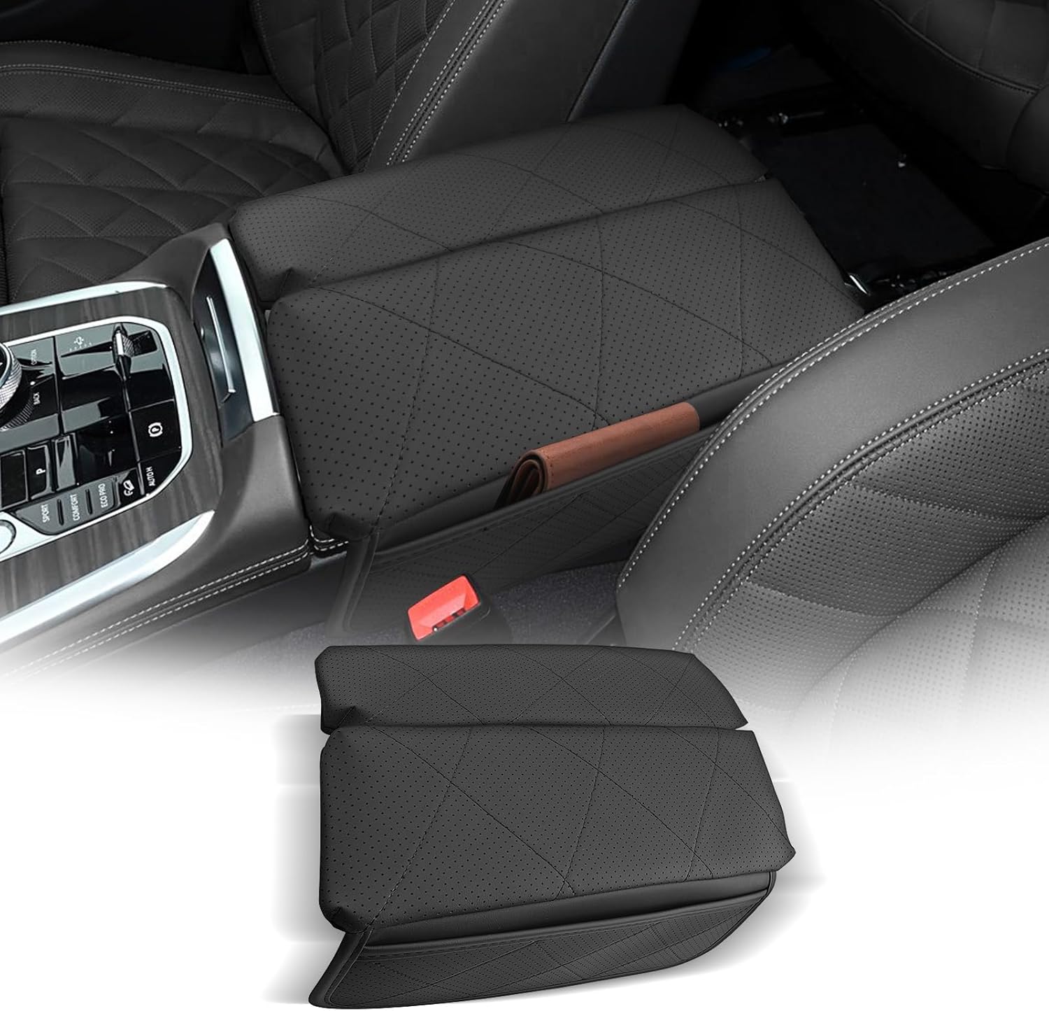 CDEFG for BMW X5/X6/X7 2020-2025 2026 Center Console Cover Armrest Box Cover for X5, X6, X7 2020-2024 2025 2026 Accessories Console Arm Rest Protector