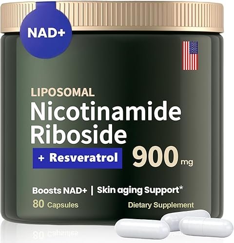 Ribosida de nicotinamida liposomal 900 mg, suplementos NAD para mujeres, suplemento de resveratrol NAD, quercetina, alternativa de suplemento NMN de