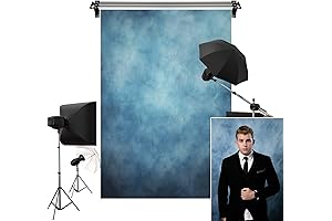 Kate Senior Portrait Backdrop Blue Texture Headshot Background