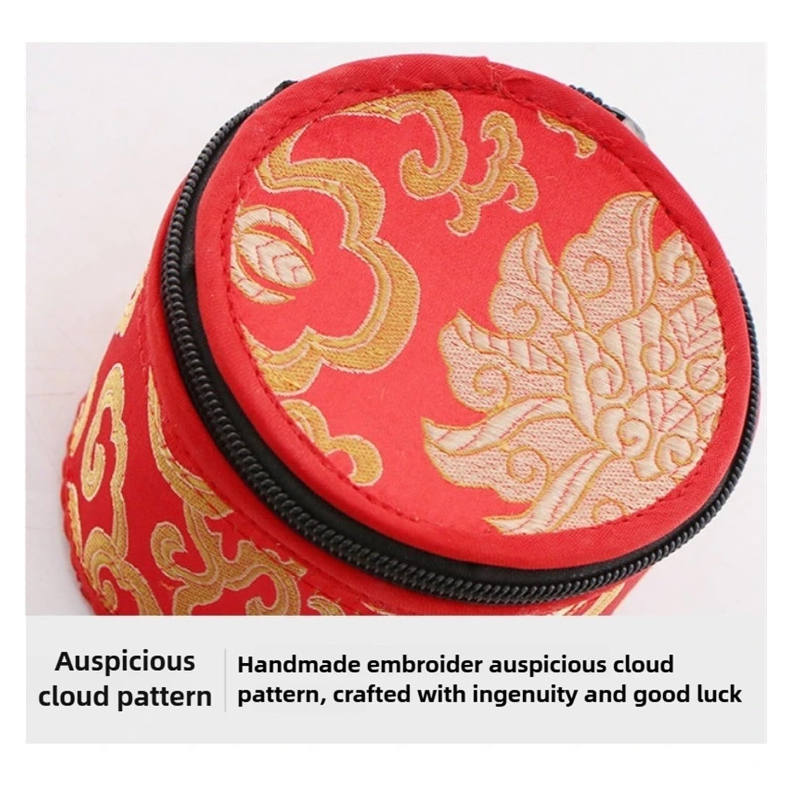 Bolsa para cuencos tibetanos Bolsa de cuencos for cantar, caja embalaje portátil for Cuencos Cantores, cajas almacenamiento, accesorios for instrumentos musicales percusión(16CM)