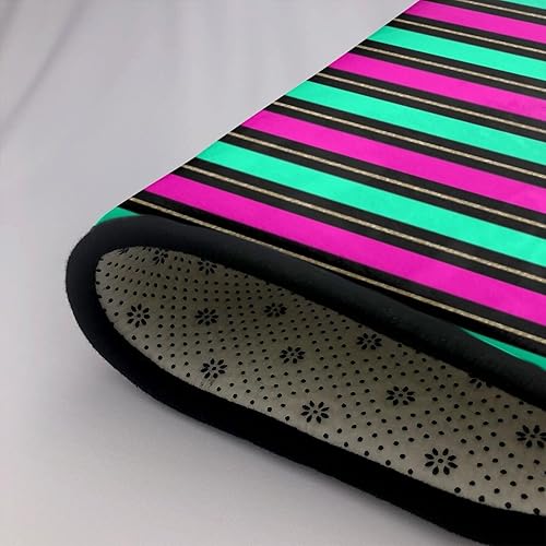 Miniatura 6 de Retro Color Line Print Area Rugs for Living Room, 60×39in Non-Slip Area Living Room Rug, 3x5 Rugs for Bedroom, Washable Rug Carpet for Bedroom Home