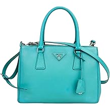 Prada Galleria Saffiano Lux Leather Small Tote Handbag Giada for Women New