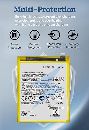 Miniatura 4 de Batería Moto G7, actualizada 2820mAh JE40 Batería de repuesto para Moto G7 Play XT1952-4 XT1952-2 XT1952-1, Moto G7 XT1962-1 XT1962 XT1962-4