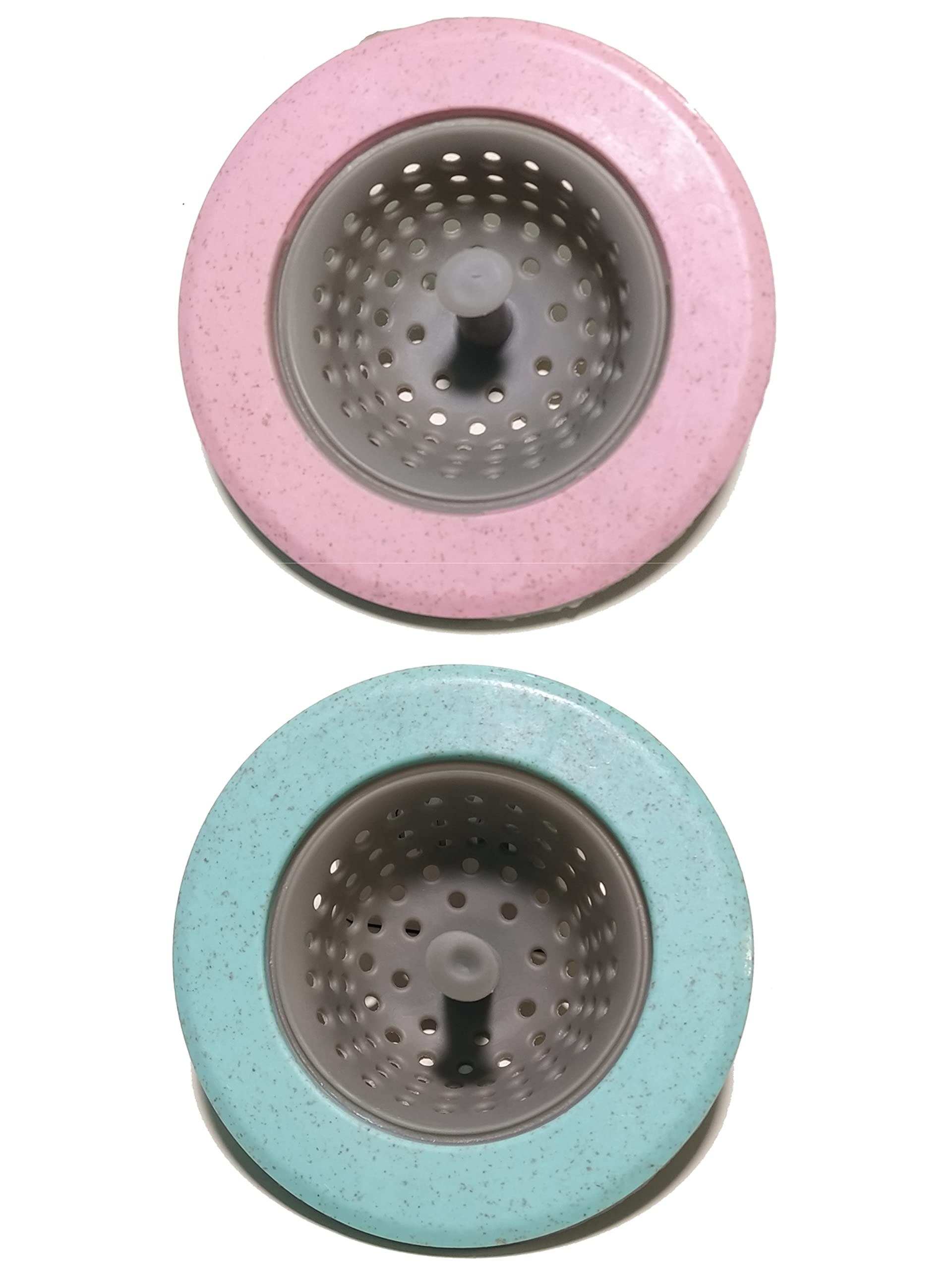 TLISMI Silicone Kitchen Sink Strainer Perfect Cover Plug Hair Catcher Filter Kitchen Bath Drain Drainer Strainer Basin Water Rubber Sink Filter Cover Multicolor (Pack of 2) (B0965MJV2H) Amazon Price History, Amazon Price Tracker