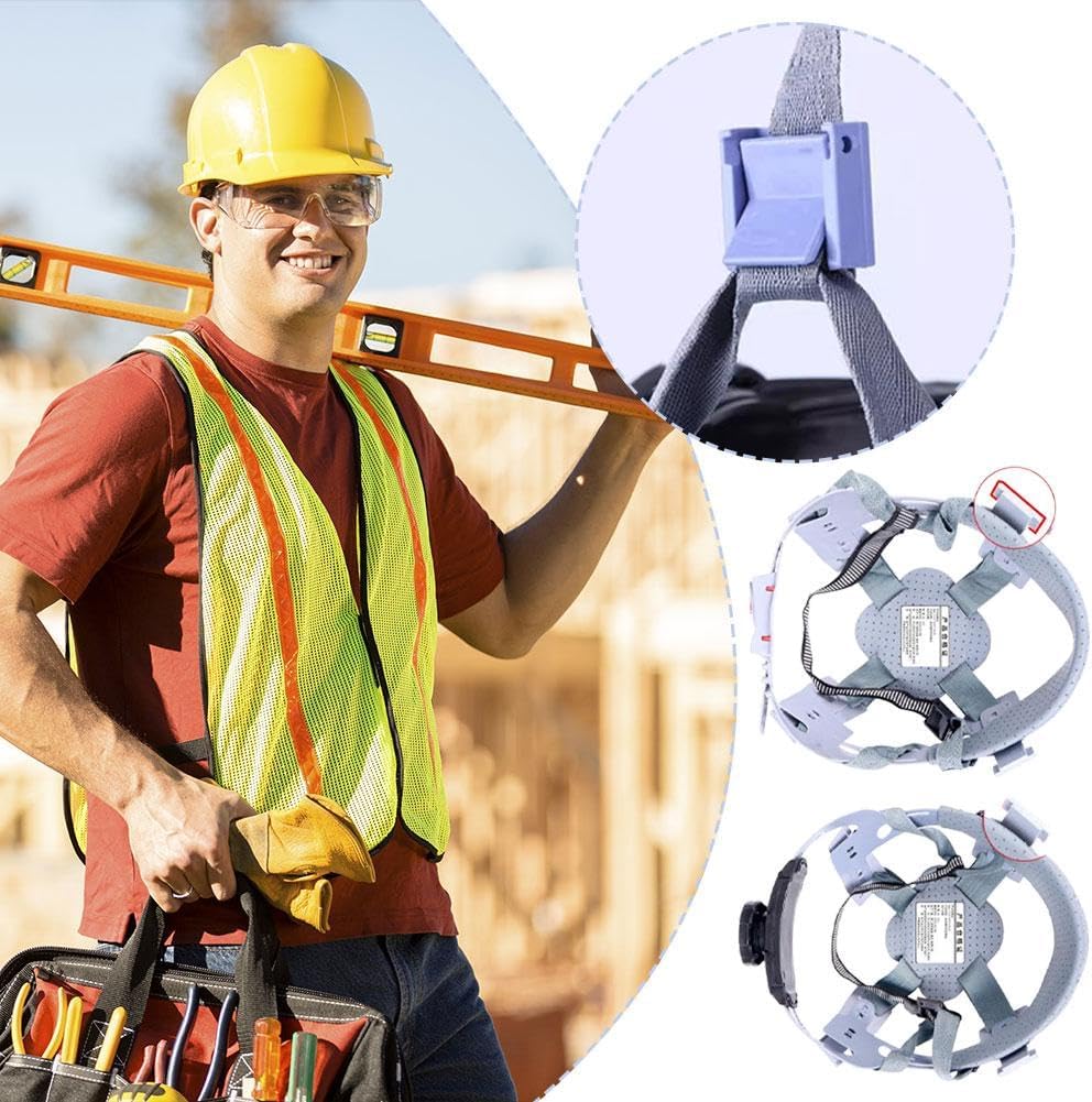Universal Hard Hat Suspension Replacement Liner, 2025 New Comfort Sweatband for Construction, Adjustable Industrial Safety Helmets, Cooling