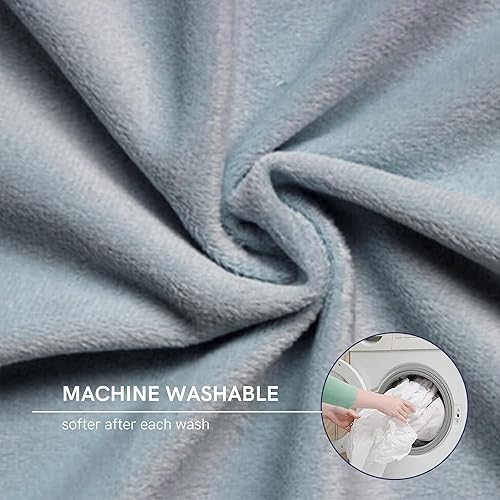 Miniatura 5 de YnM - Funda de edredón para mantas con peso de tela Minky (gris oscuro, 60 x 80 pulgadas)
