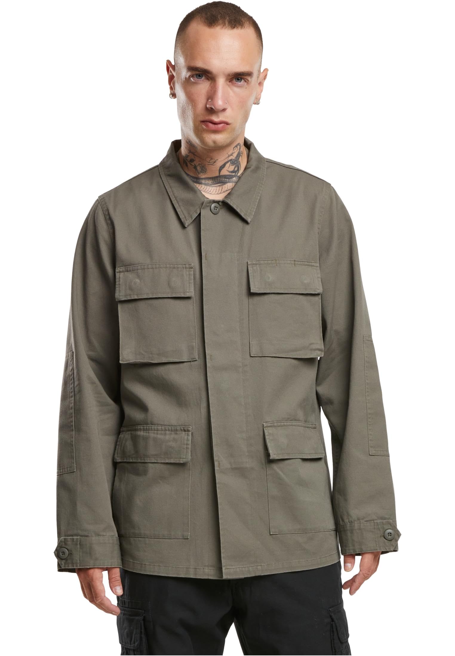 Brandit BDU Twill Jacket Uomo Giacca di mezza stagione verde oliva