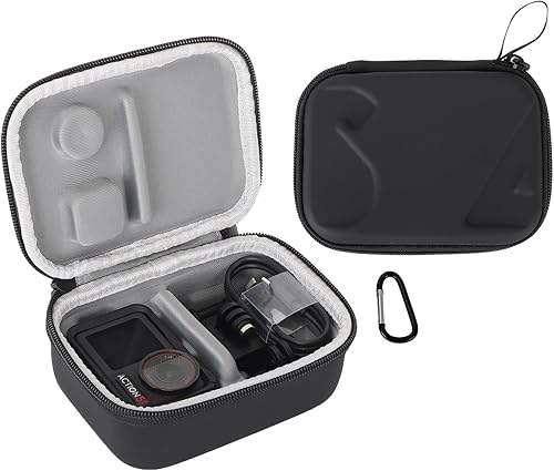 Estuche de transporte para DJI Osmo Action 5 Pro43, bolsa de viaje portátil de almacenamiento de PU para DJI Osmo Action 5 Pro43 Accesorios