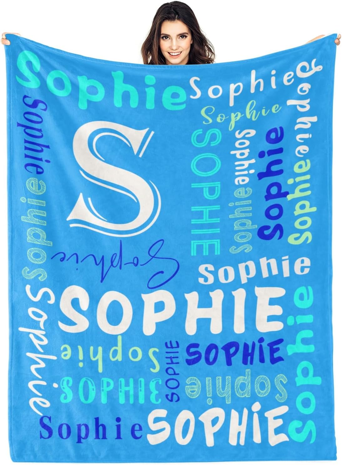 Custom Personalized Blanket Name Blanket for Kids
