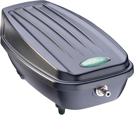 Blagdon Pond Water Oxygenator Kit, 1 Outlet Aeration Air Pump for Small Ponds up to 1000 litres, Green