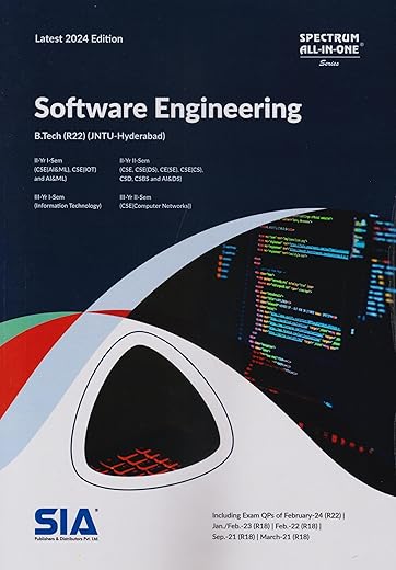 Software Engineering B.Tech III-Year I-Sem, II-Sem and III-Year I-Sem, II-Sem (R22) (JNTU-HYD) Latest 2024 Edition