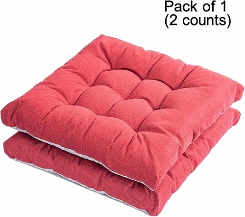 Miniatura 2 de SEKUMDAN Cojines para sillas de interiores y exteriores, 20 x 20 pulgadas, cojines de asiento de patio de primera calidad, cómodos, con relleno de