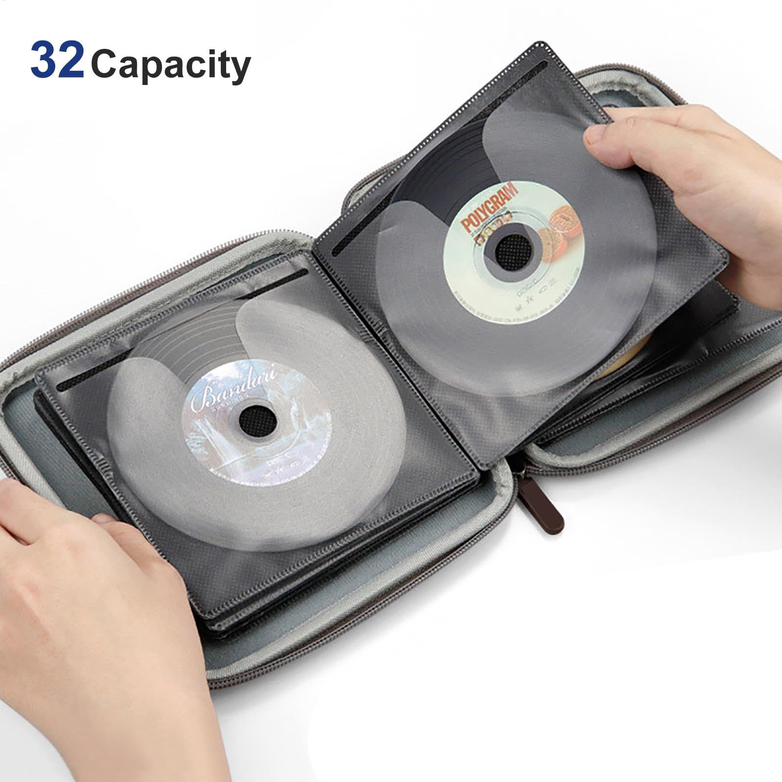 Amazon | DVD収納バッグ - 16 Cm Dvdケース ホルダー -32枚のディスク