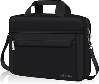 Alfheim 14 inch Laptop Bag Briefcase Shoulder Bag with Adjustable Detachable Shoulder Strap, Water Repellent Lightweight Messenger Bag for Travel Business,Compatible with Macbook Air/Macbook Pro 14"