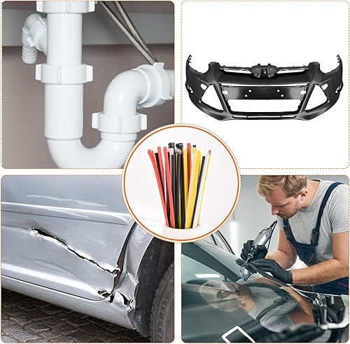 Miniatura 5 de MECCANIXITY 20 varillas de soldadura de plástico de 10 pulgadas, tiras de soldadura ABS, varillas de soldadura para soldador de plástico,