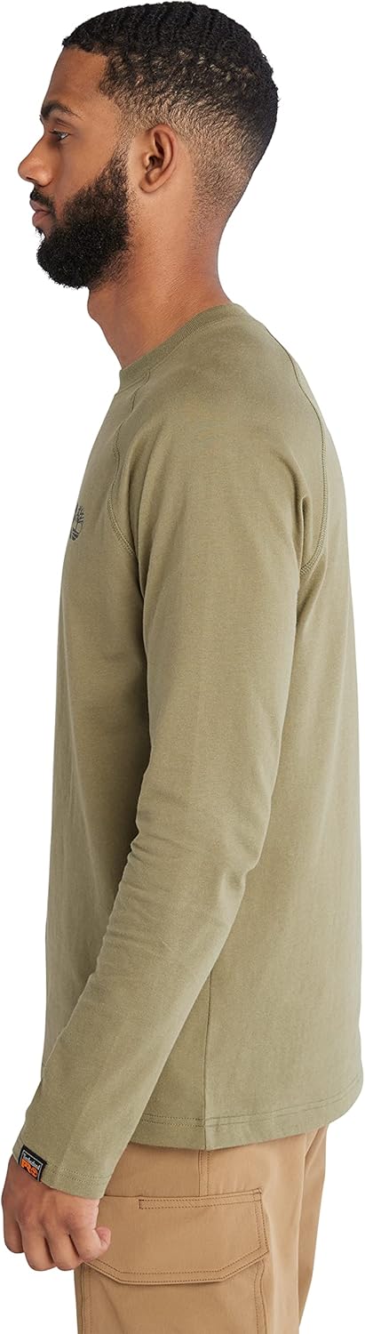 Timberland PRO Mens Core Refelctive Pro Logo Long-Sleeve T-Shirt - Image 3