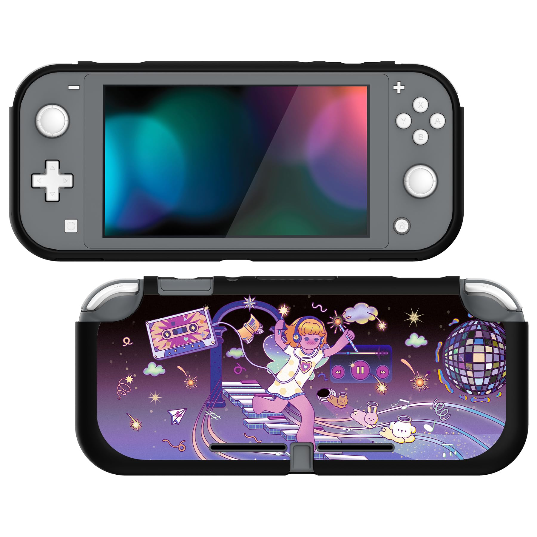 PlayVital Protective Case for Nintendo Switch Lite, Soft TPU Cover for Switch Lite Accessories - Magic Wings — view 17