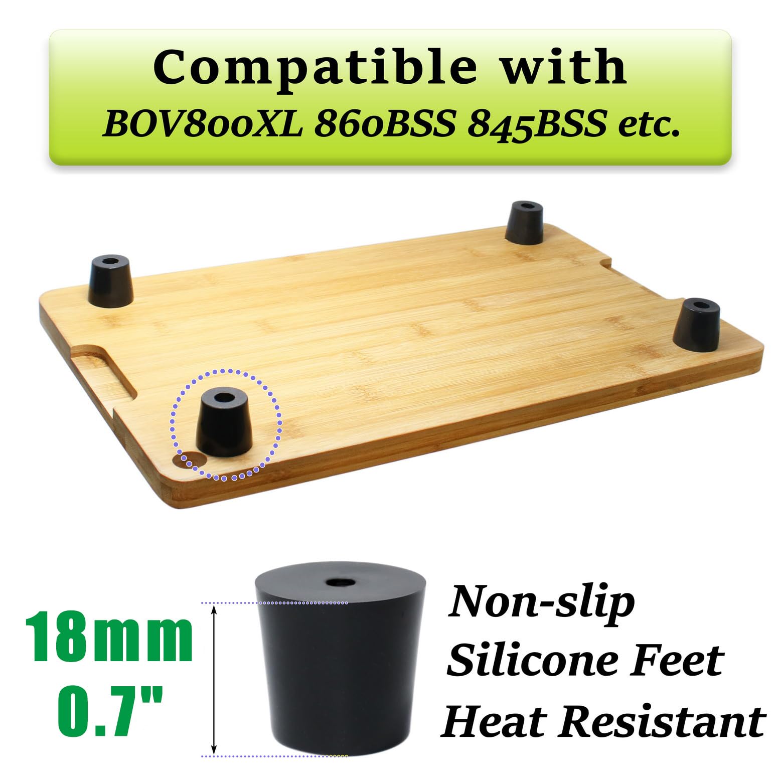 laffeya Counter Top Chopping Board, Cutting Board for Ninja Flip Air Fryer SP101 SP201 SP301 SP351 DCT401 DCT402 DCT451 - Image 3