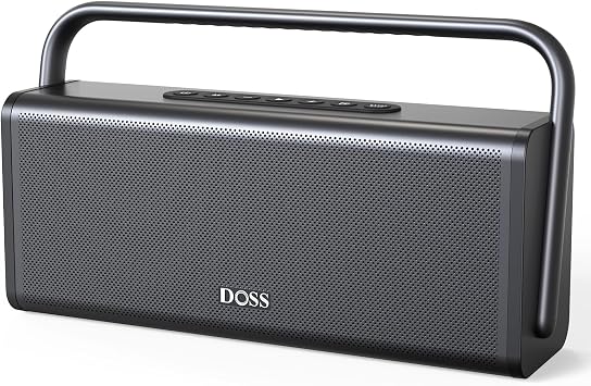 دوس SoundBox XL برو بلوتوث المتكلم مع 50 W صوت ستيريو قوي، باس اضافية، 16 H وقت اللعب، الجسم المعدني المتكامل، مقبض سبائك الألومنيوم، المحمولة للمنزل، مكتب، الفناء الخلفي، التخييم