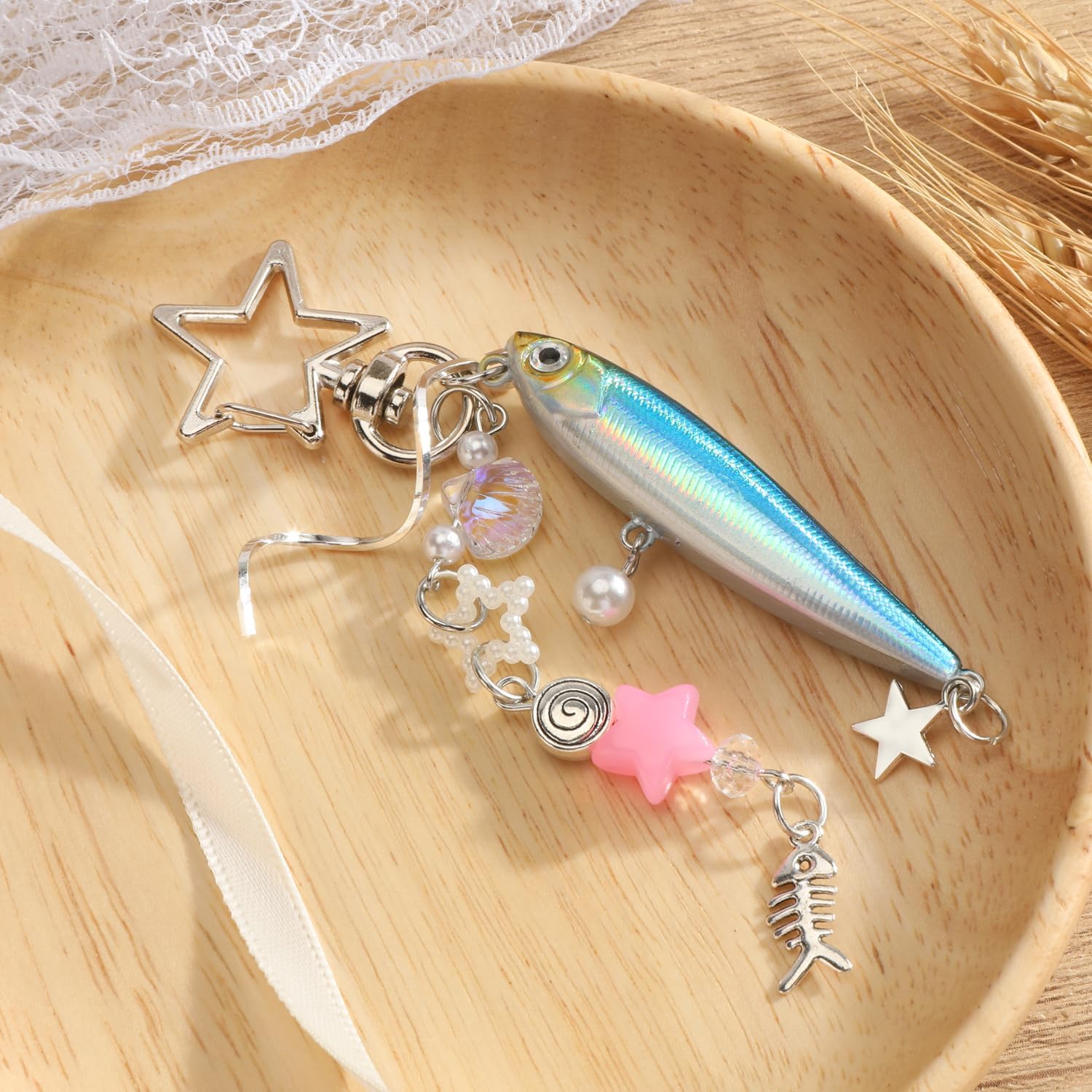 Fish Keychain for Women Realistic Fish Bag Charm Fishing Keychains Y2K Accessory for Keys Bags Phone - Image 4