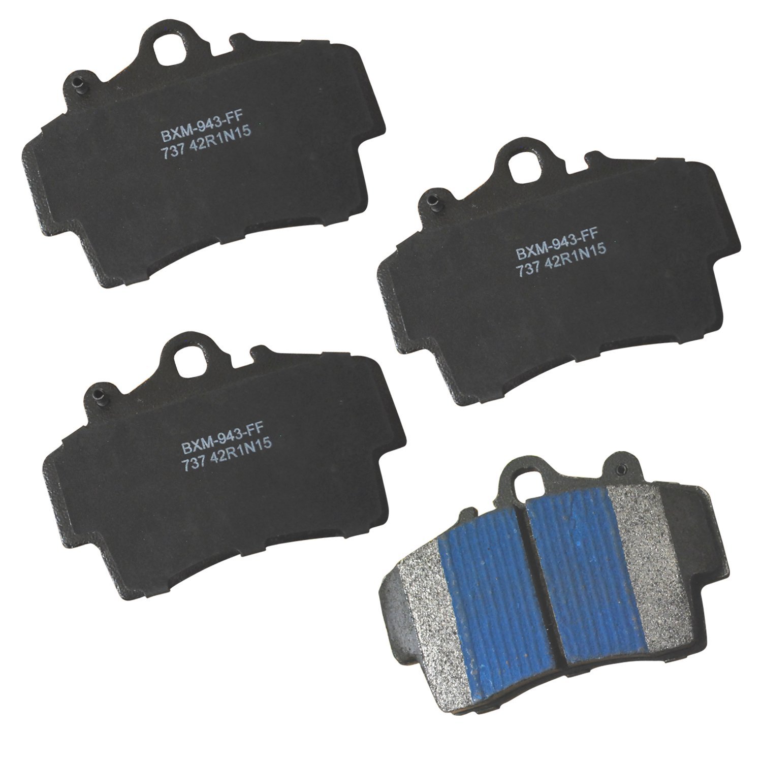 Bendix Premium SBM737 Semi-Metallic Front Brake Pads for Porsche Boxster 2008-1997, Cayman 2008-2007