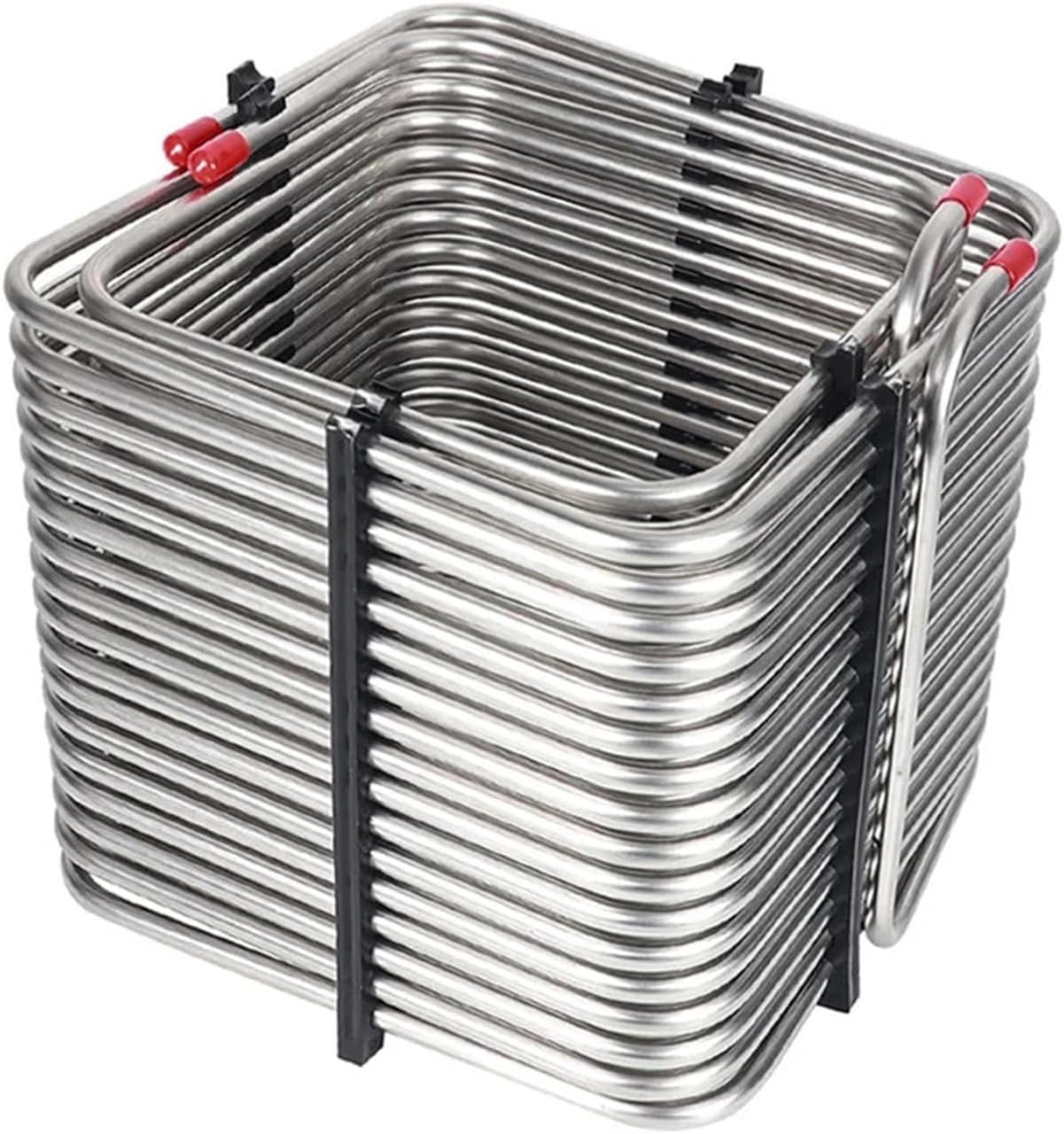 Cooler Coil Tubing for Jockey Box, 2-Layers Square Shape Coiling Chiller Cool Beverages Dispenser