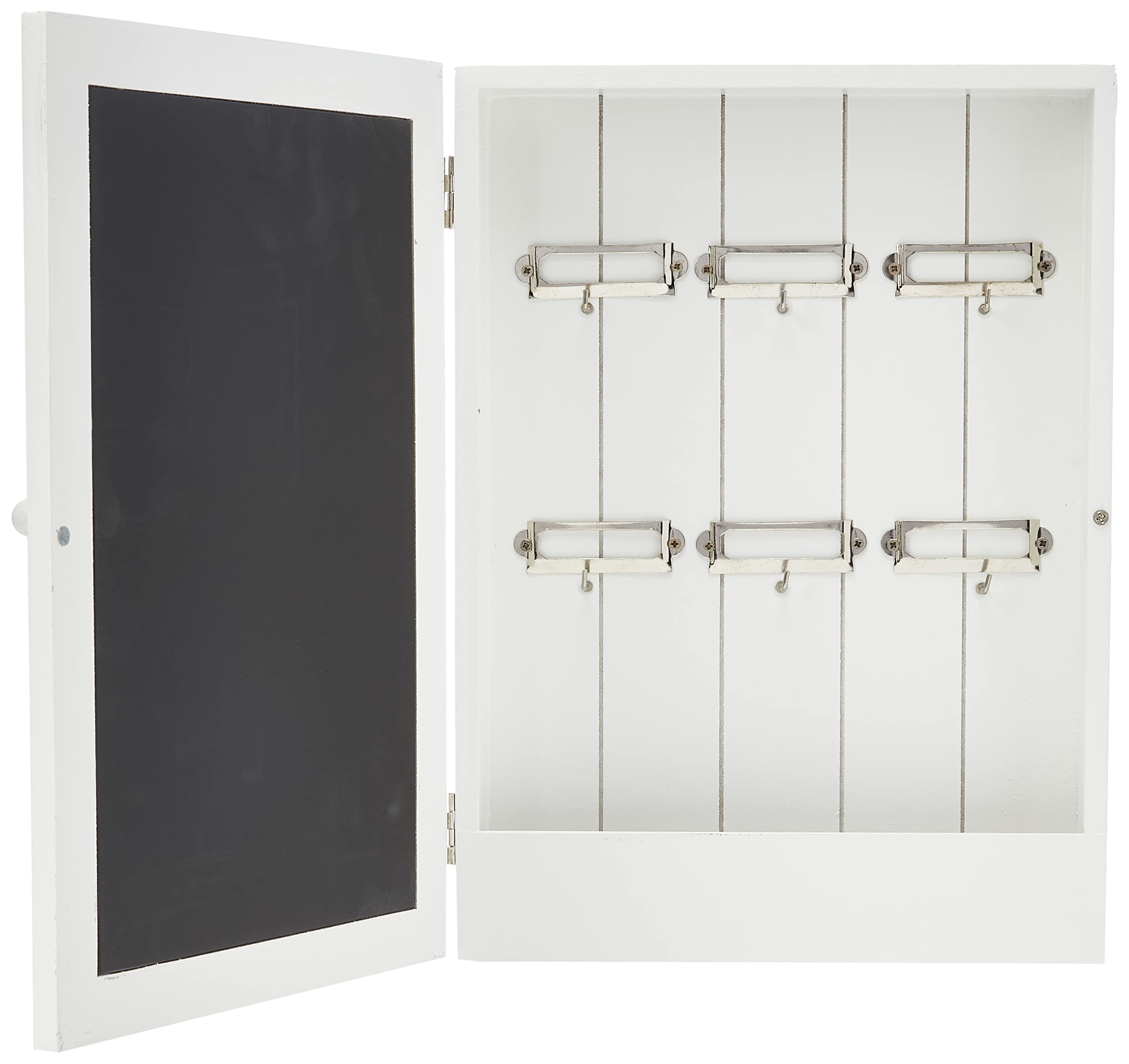 Zeller 15124 Cassetta Portachiavi Lavagna, MDF, Nero, ca. 22 x 5 x 30 cm