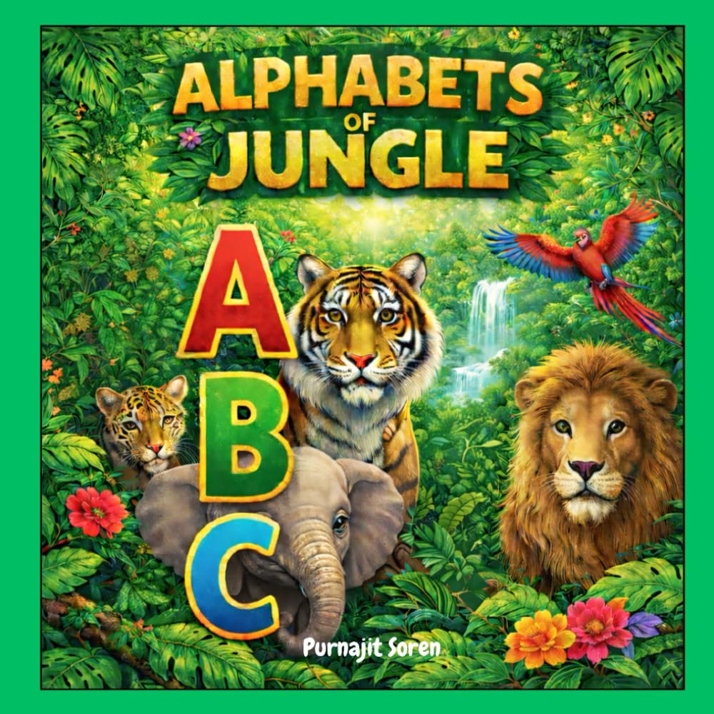 Alphabets of Jungle: A–Z Jungle Animals Alphabet Book for Kids