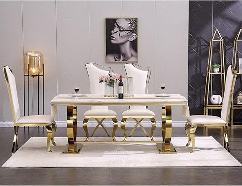 Miniatura 16 de ACEDÉCOR Juego de 4 sillas de comedor de terciopelo, sillas de cocina tapizadas de lujo negras con respaldo alto aerodinámico, modernas y hermosas