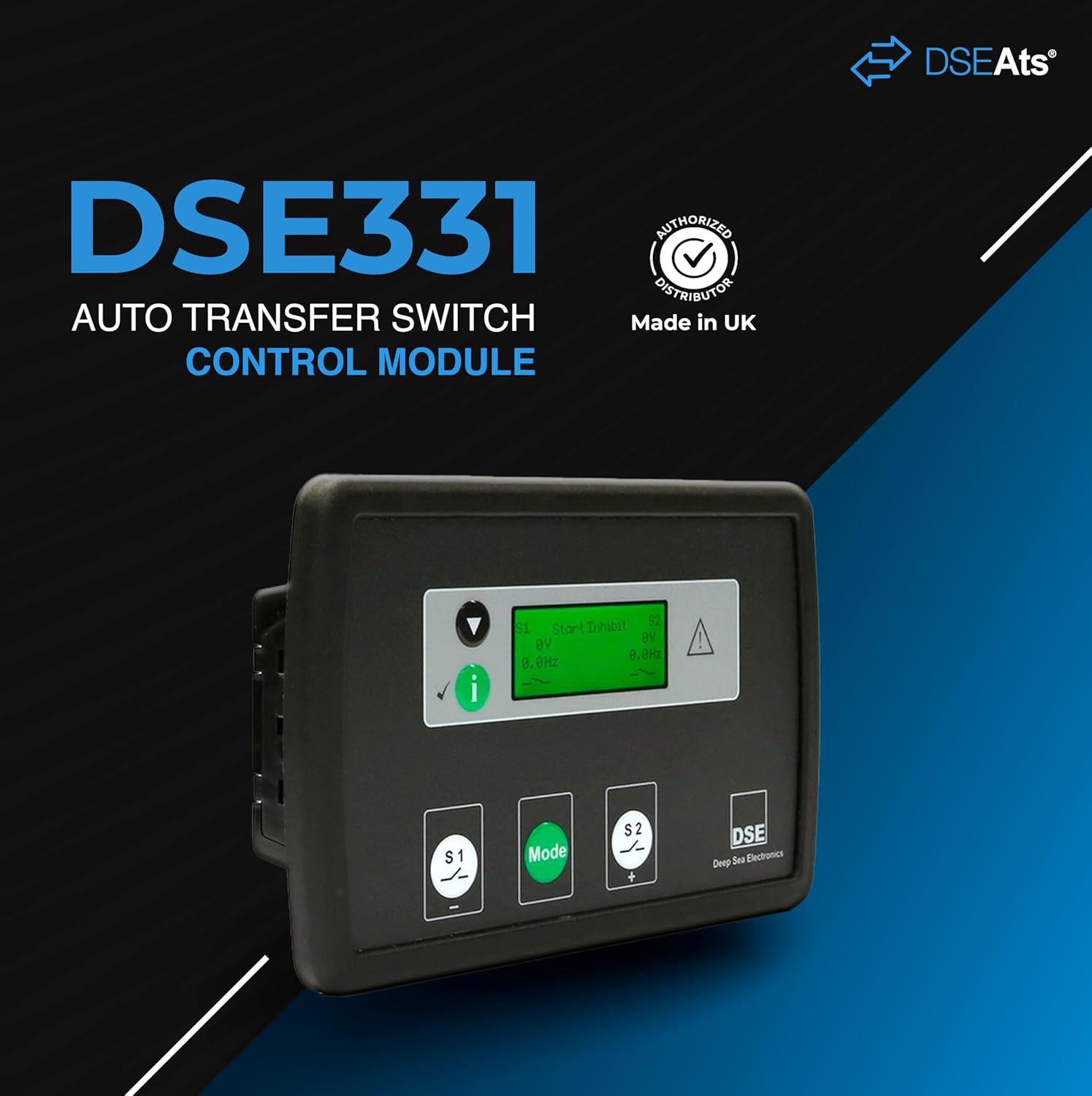 DSE331 Original - Made in UK | Auto Transfer Switch Control | DSE0331-01 Replacement to DSE330 | Monitors Voltage/Frequency of AC Supply from 2 Different Sources | 12/24 Volt