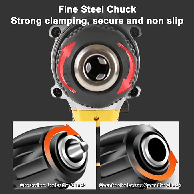 Taladro Atornillador Inalámbrico Fockety 21V 130W con Batería y Cargador miniatura 4