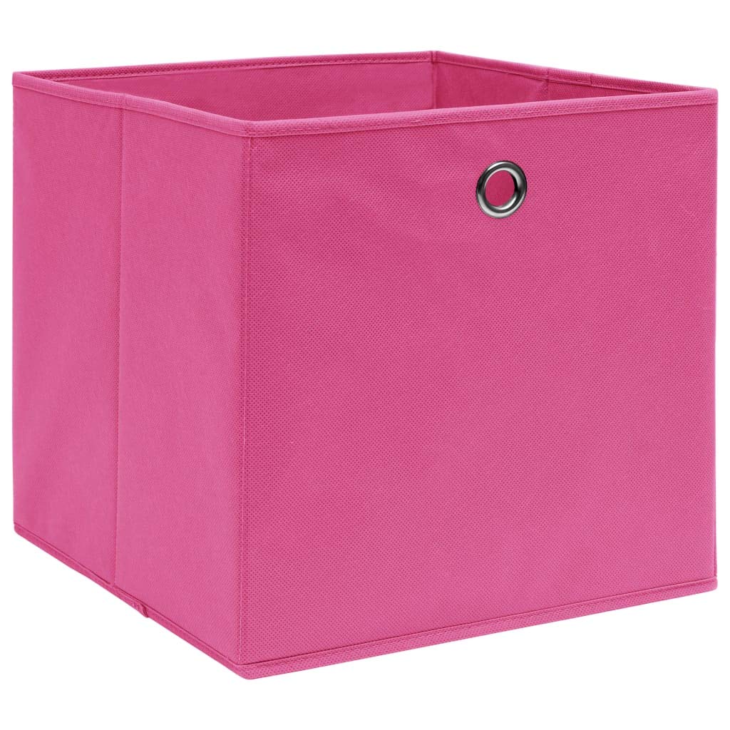 ShGaxin Aufbewahrungsboxen 10 STK Spielzeugkiste, Aufbewahrungskiste, Kleideraufbewahrung, Kleideraufbewahrung & Organisation, Rosa 32×32×32 cm Stoff