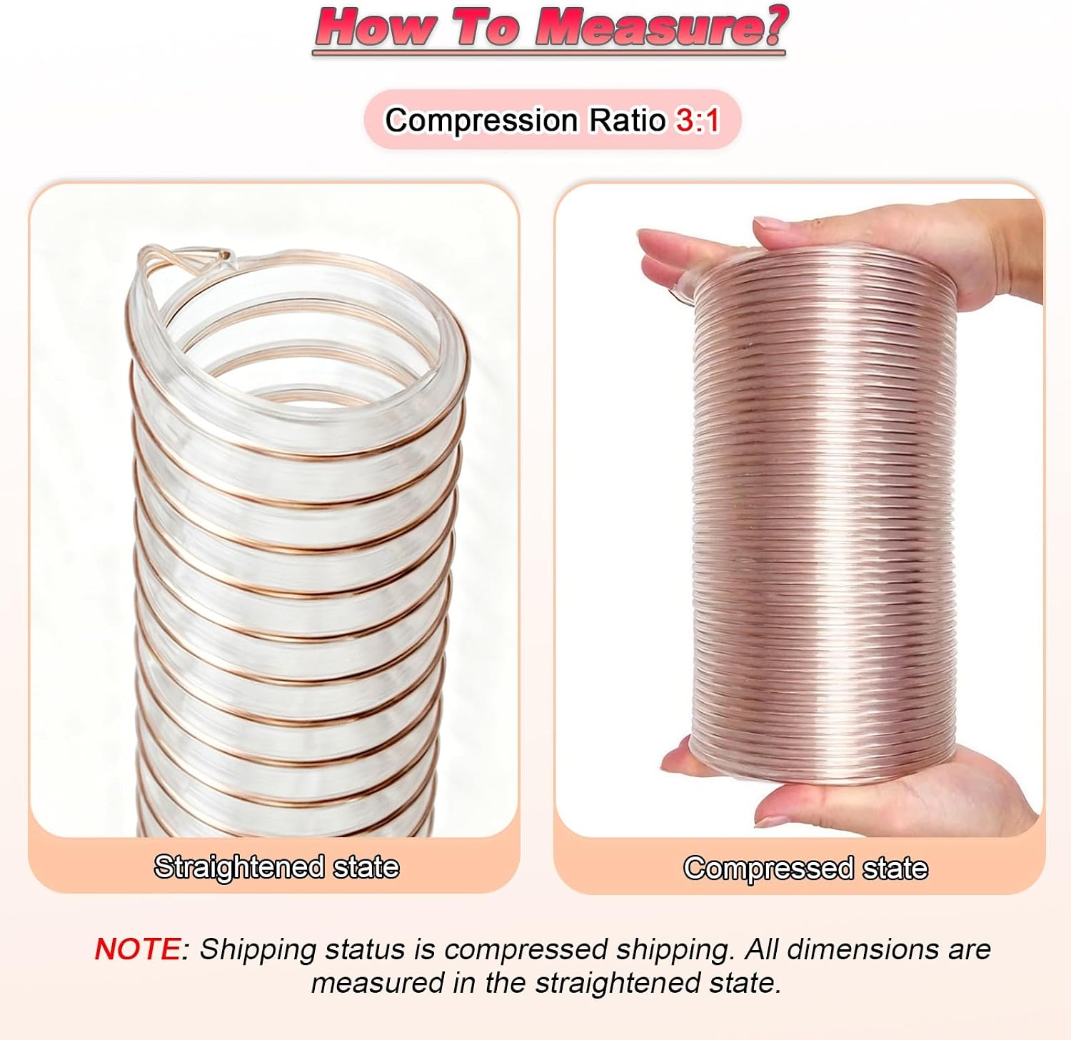 PU Flexible Vacuum Cleaner Hose, ID 20-60mm/1M Length Dust CollectionTobe, Use with Dust Collectors for Industrial Woodworking Cleaner(Φ1.5"/38mm)