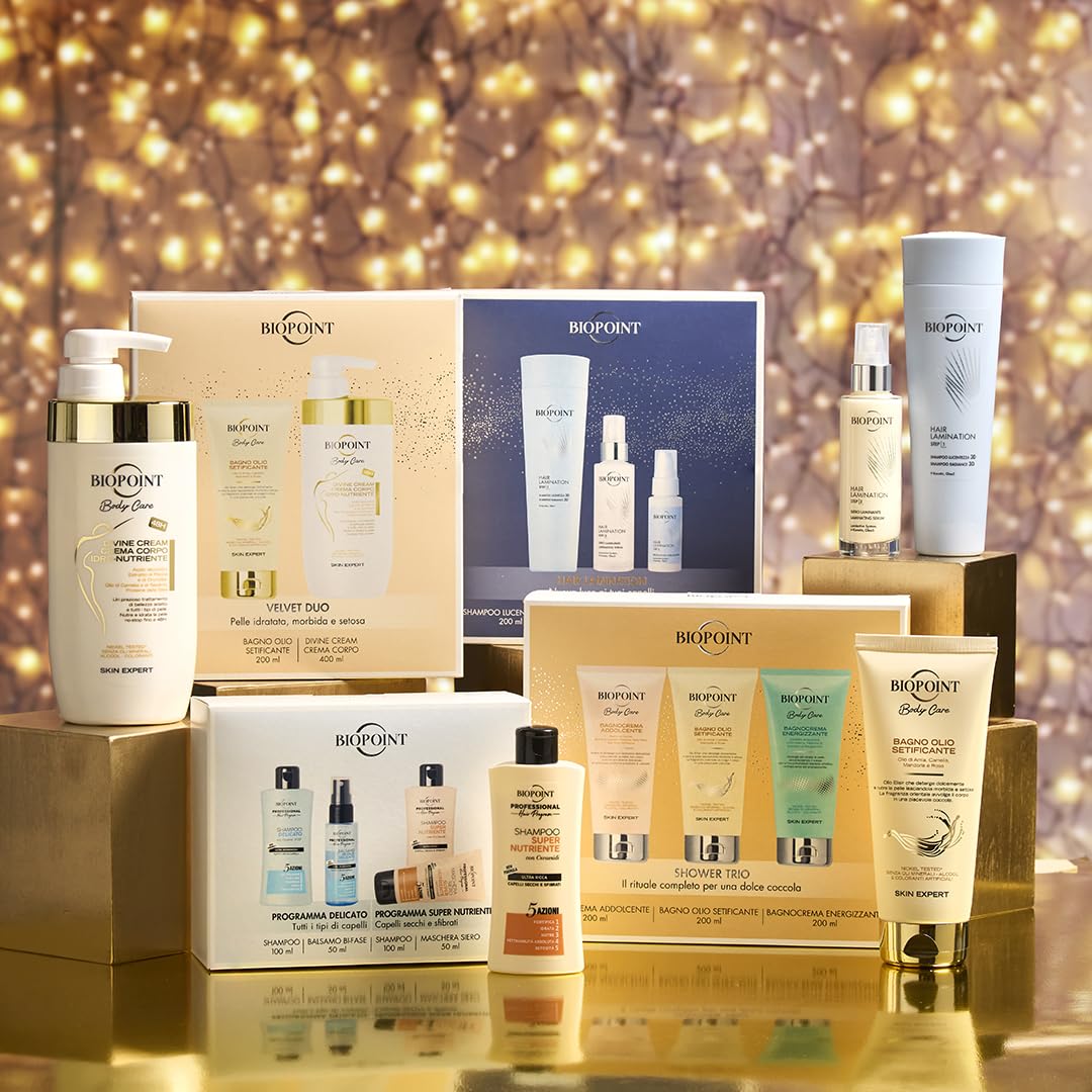 Biopoint Profesjonalny program do włosów - Minisize Travel szampon i odżywka, delikatny szampon 100 ml i odżywka dwufazowa 50 ml, super odżywczy szampon 100 ml i maska 50 ml, zestaw podróżny
