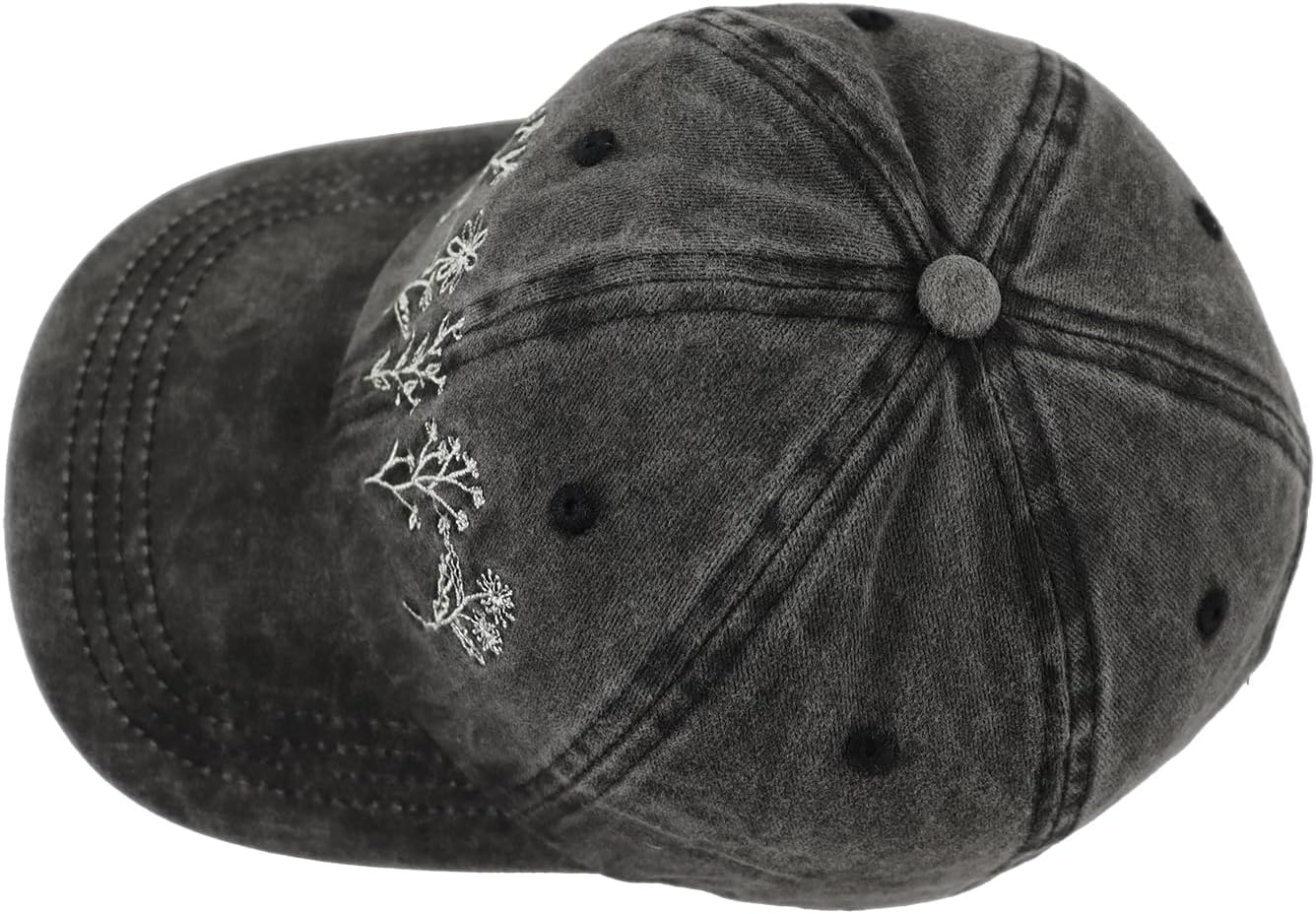 Garden Hats for Women, Adjustable Cotton Embroidered Gardening Baseball Cap - Image 5