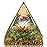 Hopeseed Orgone Pyramid for Positive Energy, Orgonite Natural Peridot&White Crystal Healing Crystals Pyramid for Reduce Stress Chakra Reiki Healing Meditation Cleanses The Mind and Boosts Confidence