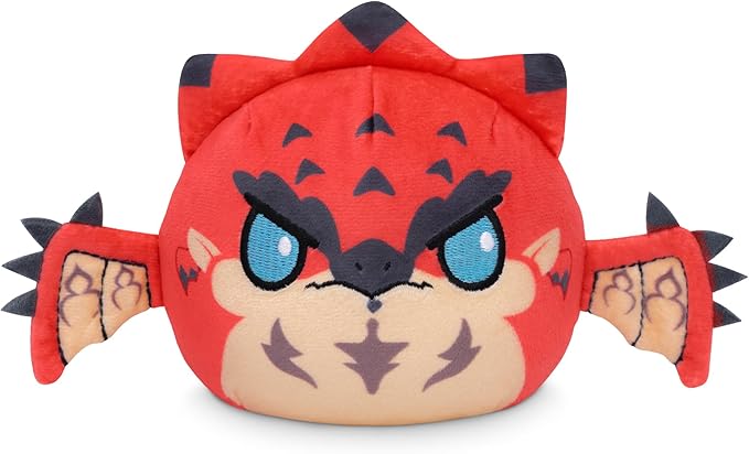 Monster Hunter Stories 3: Nuevo tráiler lleno de batallas en entornos naturales 10 71M0W4UYZGL. AC SX679 TeeTurtle Monster Hunter Rathalos Reversible 4 Plushie - Cute Kawaii Soft Stuffed Animal - Officially Licensed Capcom